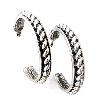 Rope Hoop Earrings