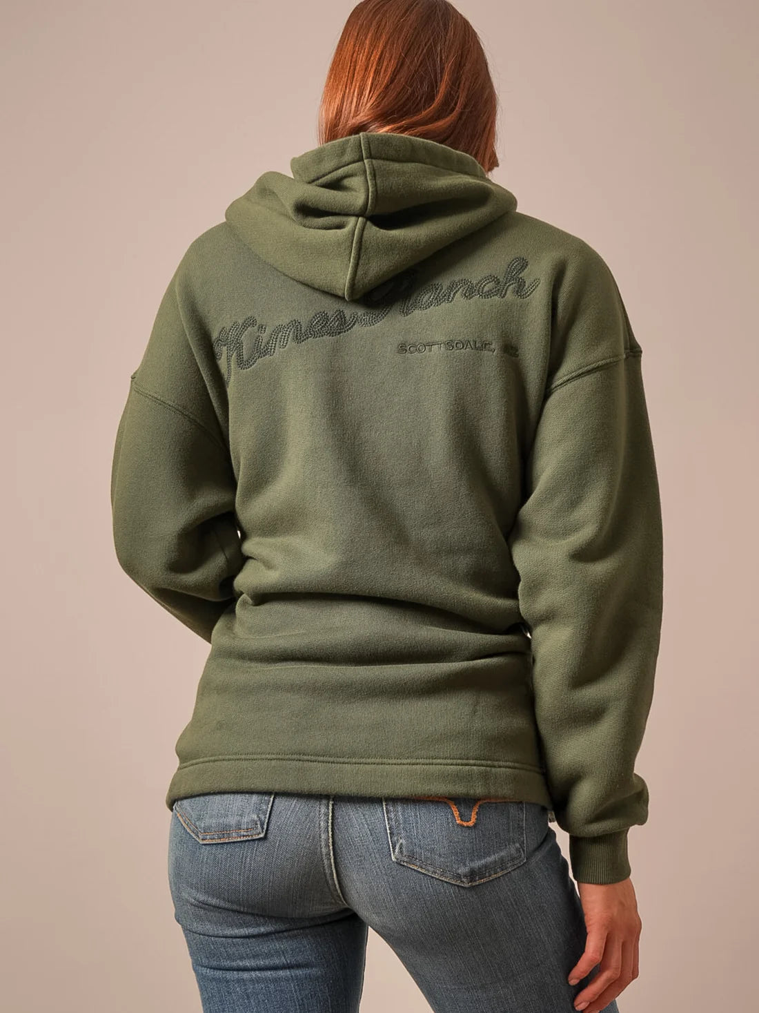 Womens Kimes Ranch Pippi French Terry Hooded Lace Front Sweatshirt