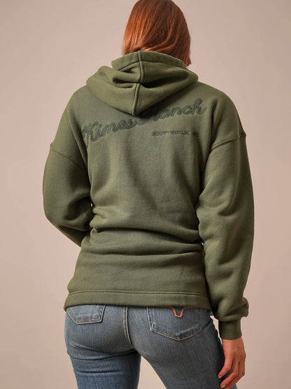 Womens Kimes Ranch Pippi French Terry Hooded Lace Front Sweatshirt