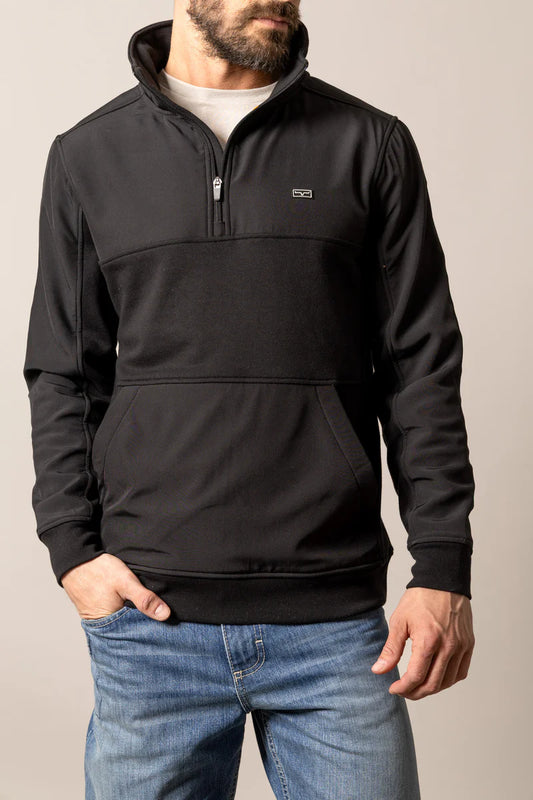 Kimes Ranch Mens Black La Rue 1/4 Zip