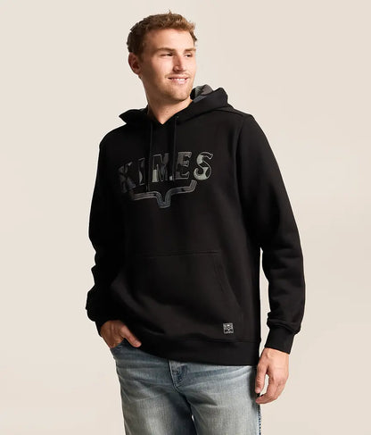 Mens Kimes Ranch Black Riddle Hooded Sweatshirt