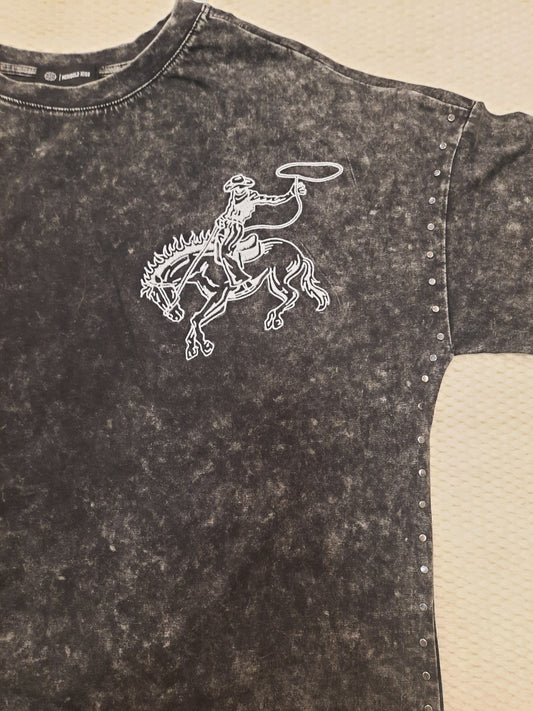 Black Bronc LS Tee