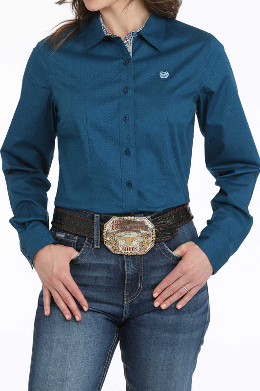 Cinch Blue Tonal Shirt