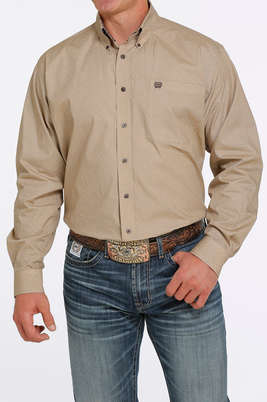Mens Cinch Khaki Shirt