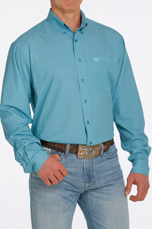 Mens ArenaFlex Blue/Lime Shirt