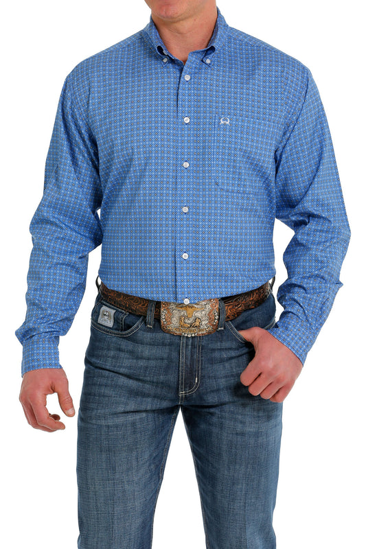 Mens Cinch Blue Arenaflex Shirt