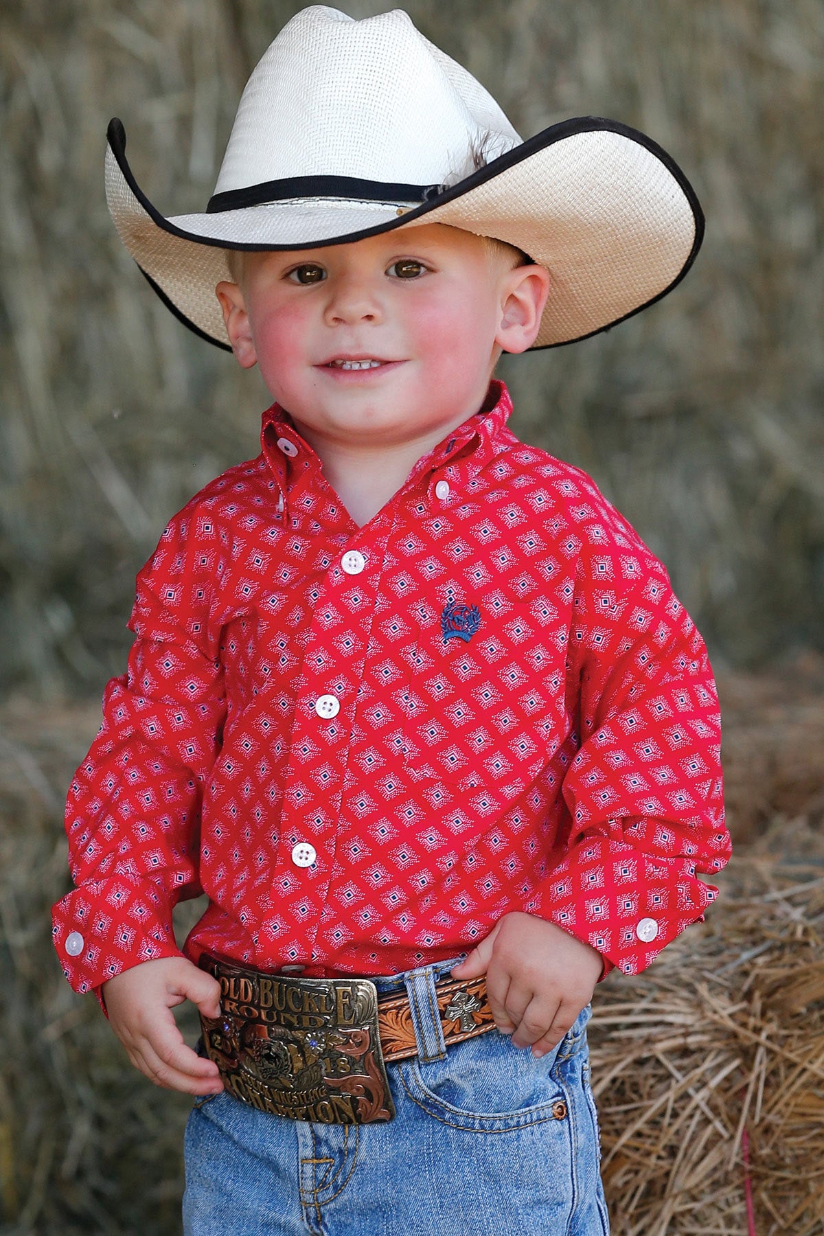 Infant Red Button Shirt