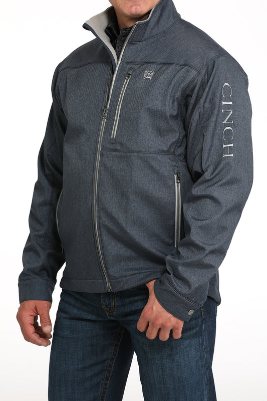 Mens Cinch Blue Conceal Carry Softshell Jacket
