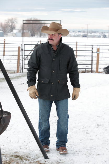 Cinch Mens Charcoal Storm Shield Coat