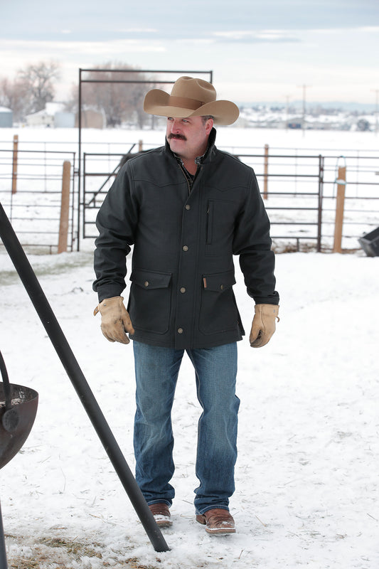Cinch Mens Charcoal Storm Shield Coat