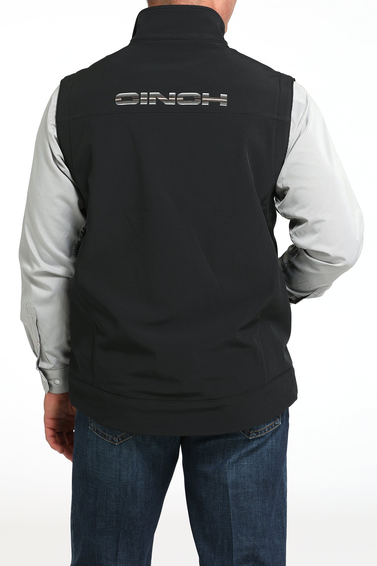 Mens Cinch Conceal Carry Softshell black vest