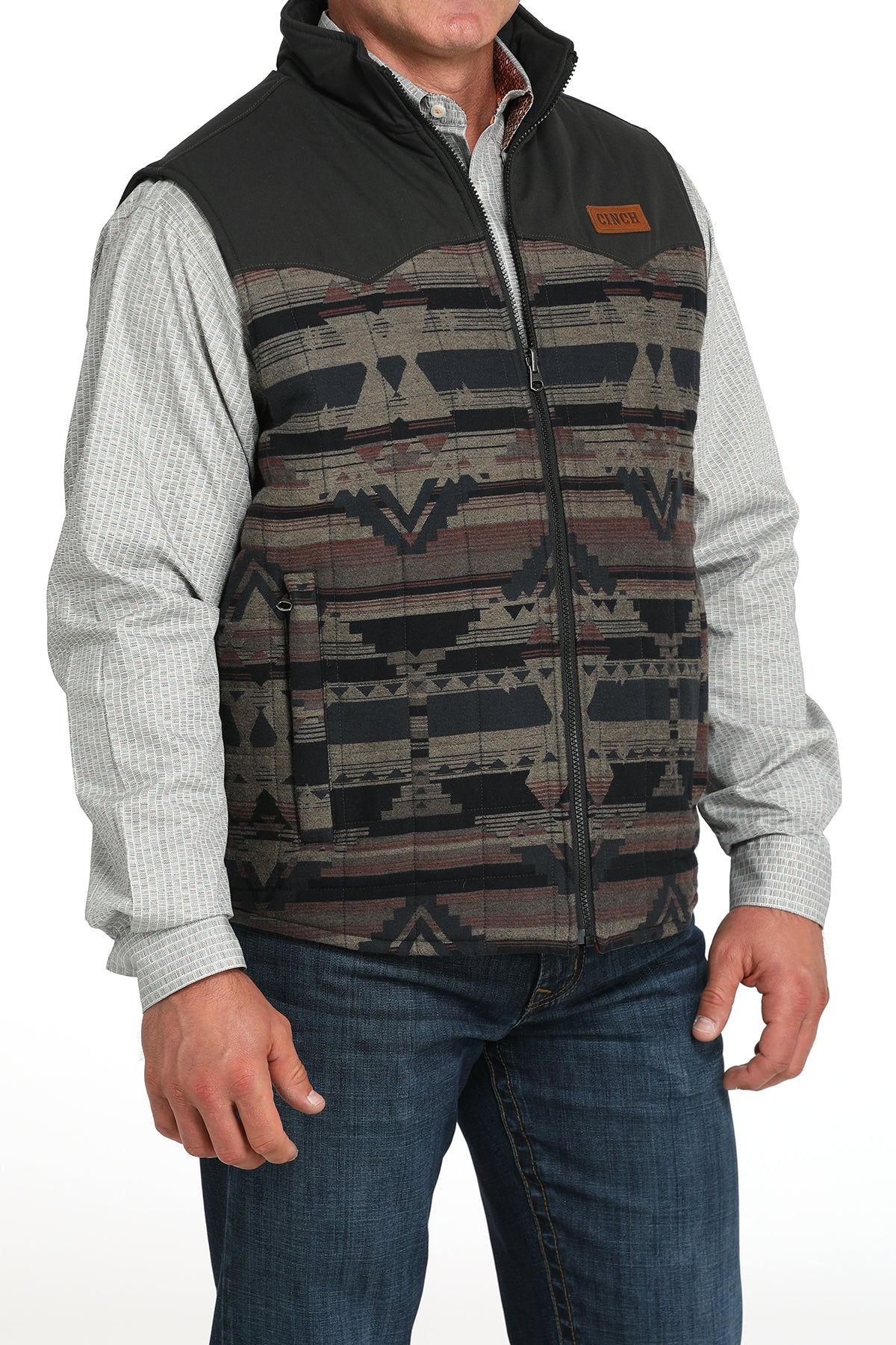 Mens Cinch Reversible Ranch Vest