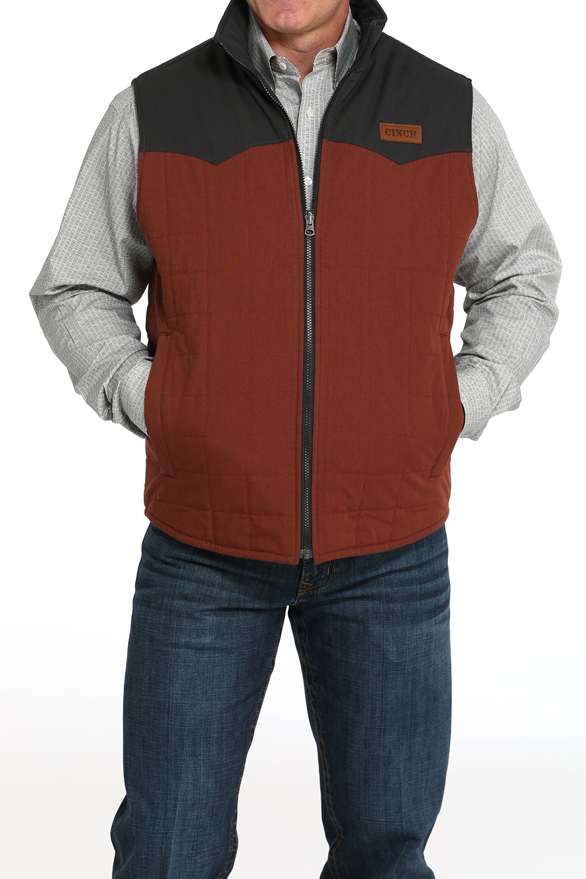 Mens Cinch Reversible Ranch Vest