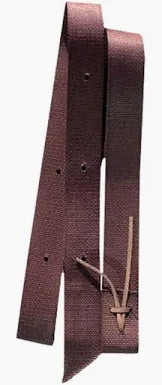 Nylon Chocolate Latigo Tie Strap w/Holes