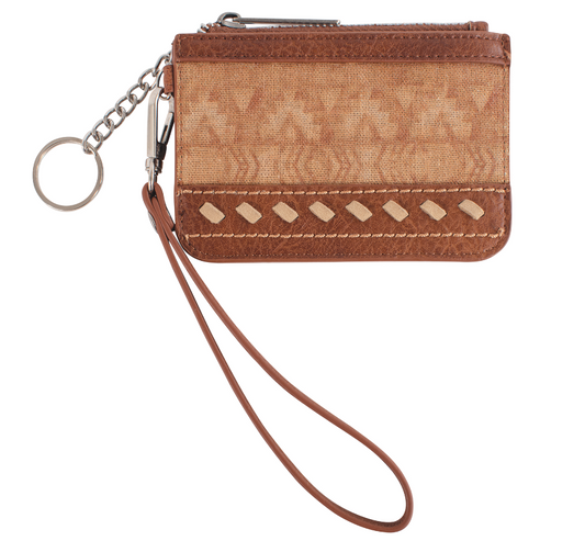 Red Dirt Hat Mini ID/Card Wallet with keychain