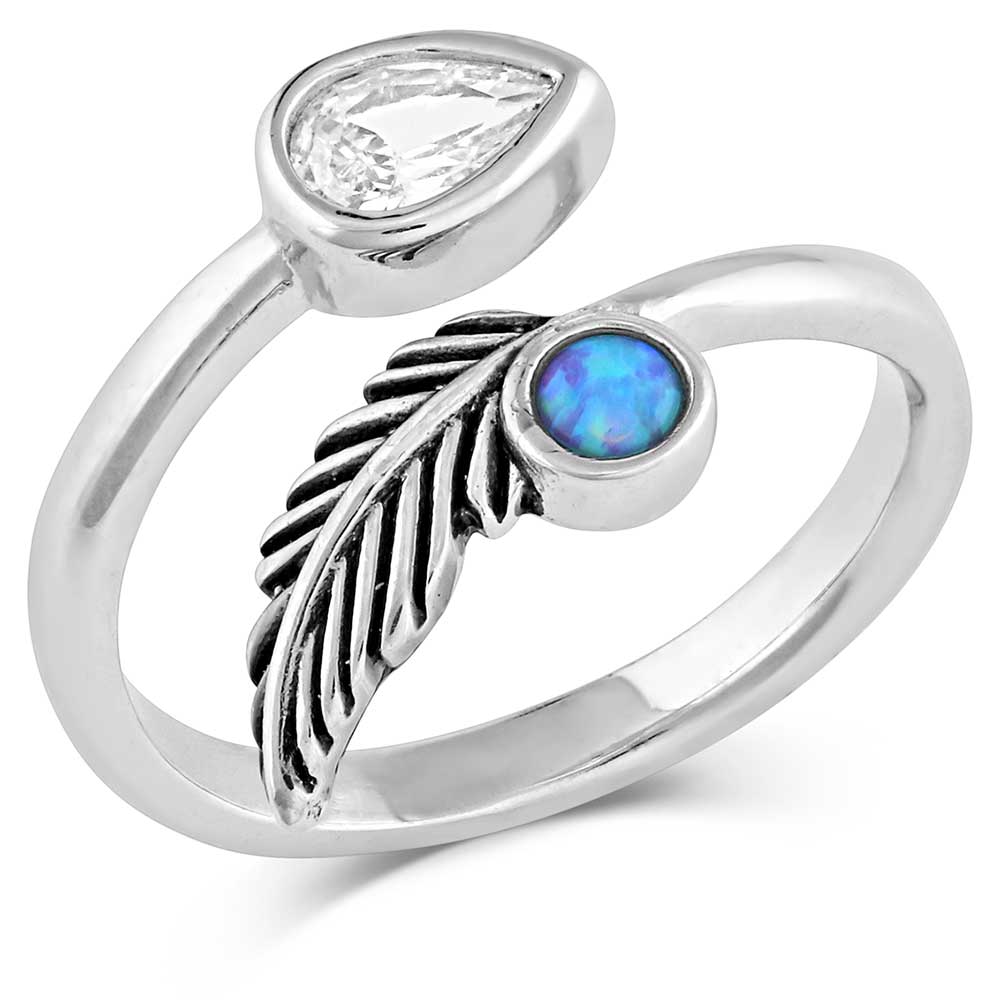 Montana Silversmith Nature Opal CZ Wrap Ring