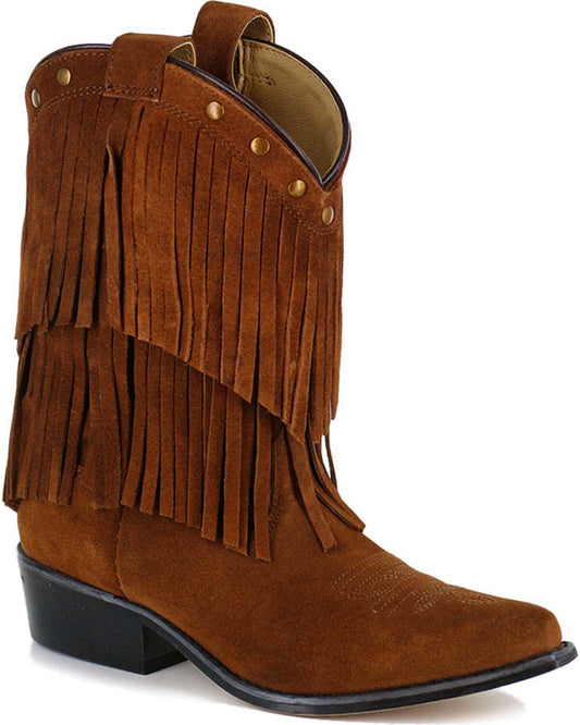 Smoky Mountains Girls Wisteria Fringed Boot