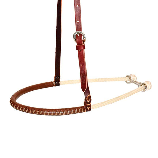PT Leather Covered Rope Noseband
