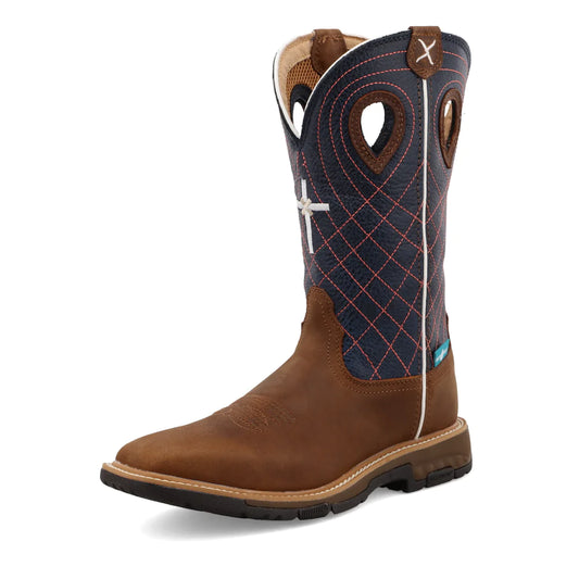 Work Boot Brown&Navy