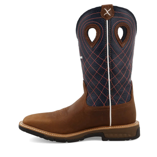 Work Boot Brown&Navy