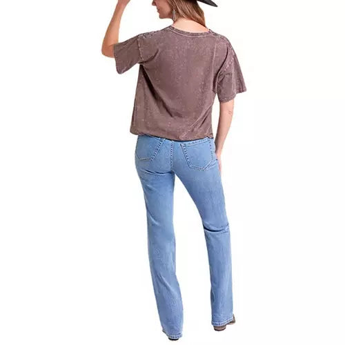 Womens Rock&Roll Wild West Rodeo Stuffed Tee