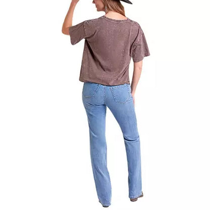Womens Rock&Roll Wild West Rodeo Stuffed Tee