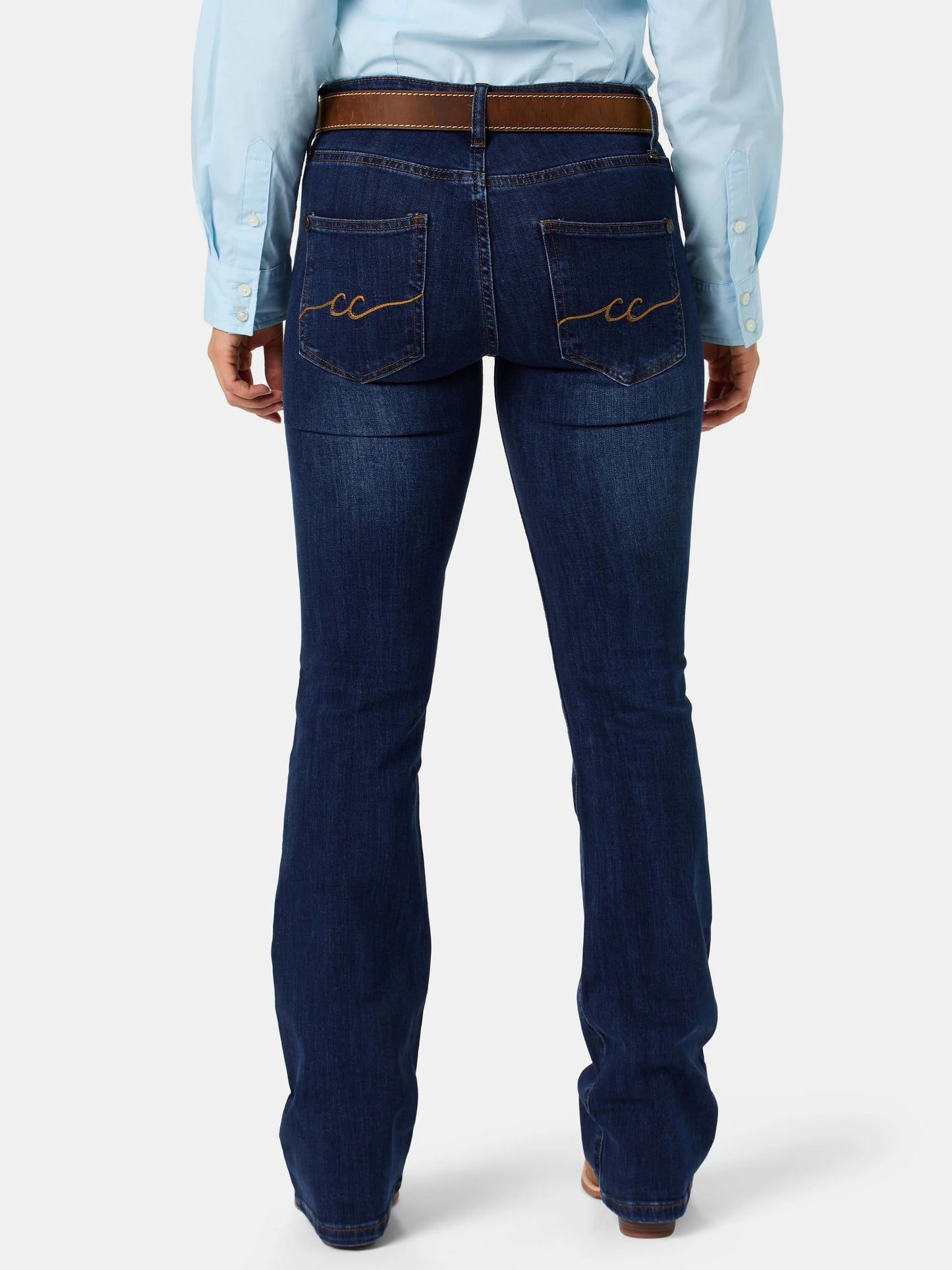 CC Western Womens Dark Wash Signature Hybrid Jean