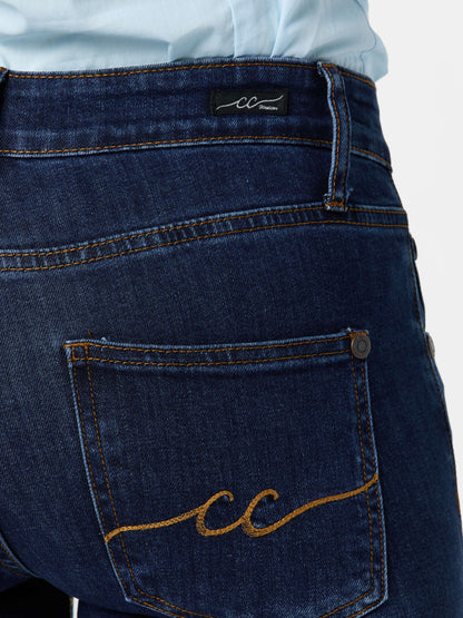 CC Western Womens Dark Wash Signature Hybrid Jean