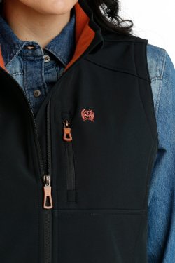 Cinch Black Softshell Vest