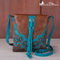 Turquoise/brown inlay purse