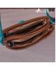 Turquoise/brown inlay purse