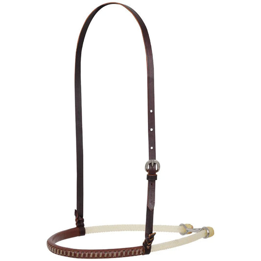 Double Rope Leather Covered Noseband