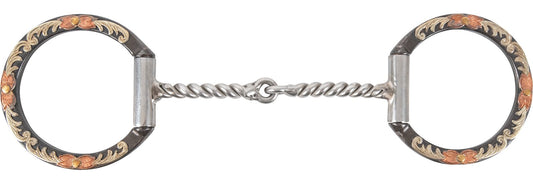 D-Ring Floral Twisted D-Ring Snaffle