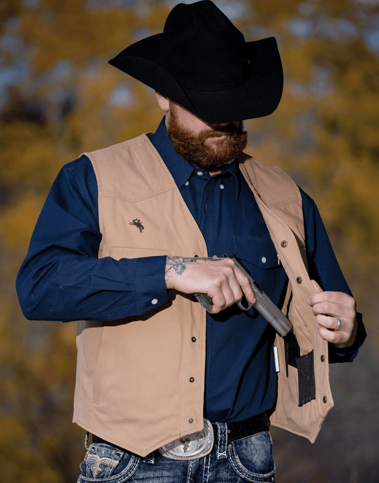 Texas Canvas Conceal Carry Vest