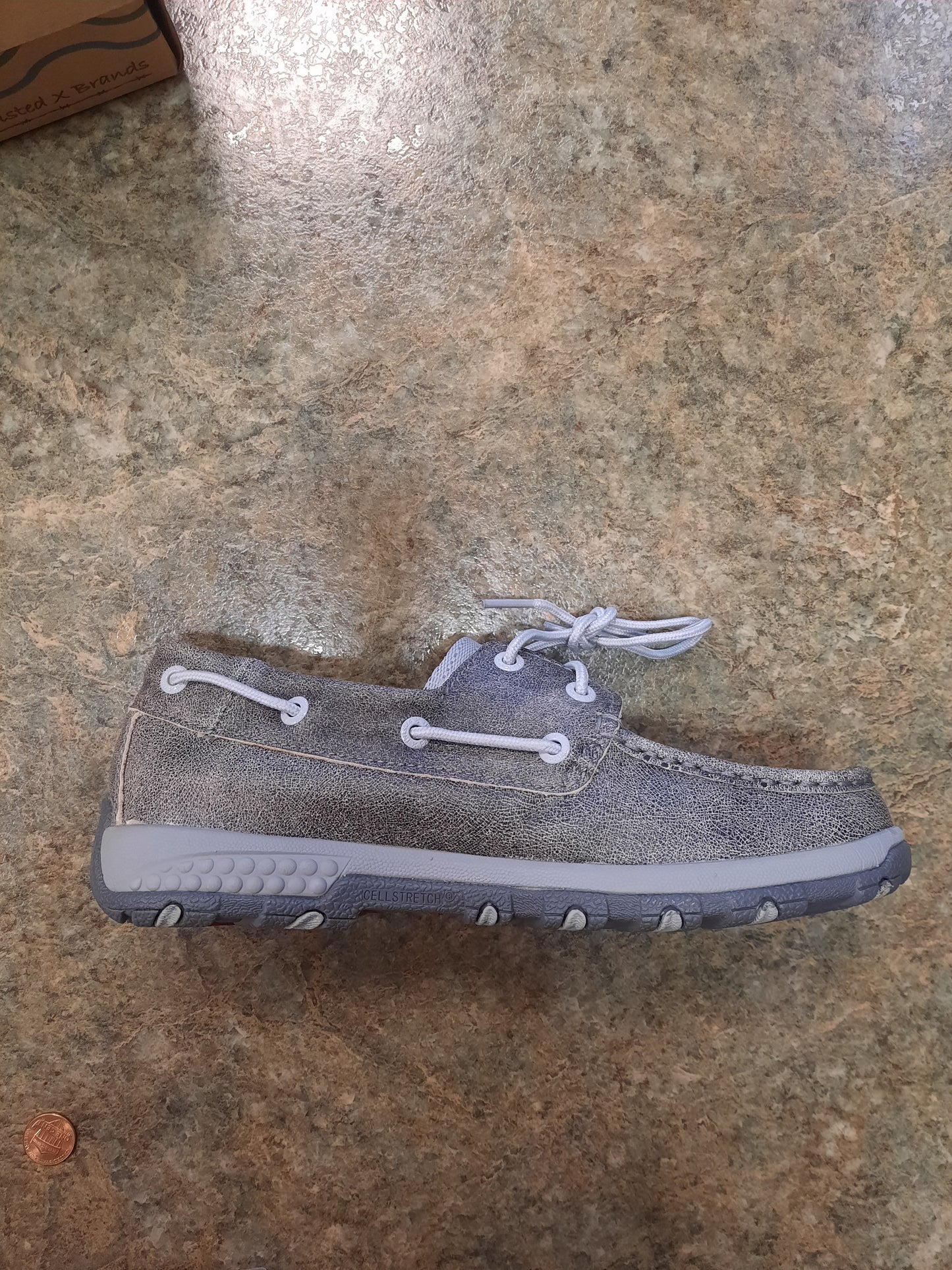 Grey & Light Grey Boat Shoe